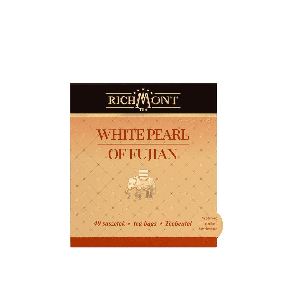 Herbata Richmont White Pearl of Fujian 40 Saszetek z Zestawem do Celebracji Herbaty Richmont
