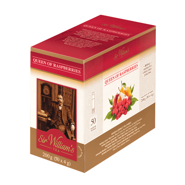 Owocowo-Ziołowa Herbatka Sir William's Royal Queen of Raspberries 50 Saszetek 