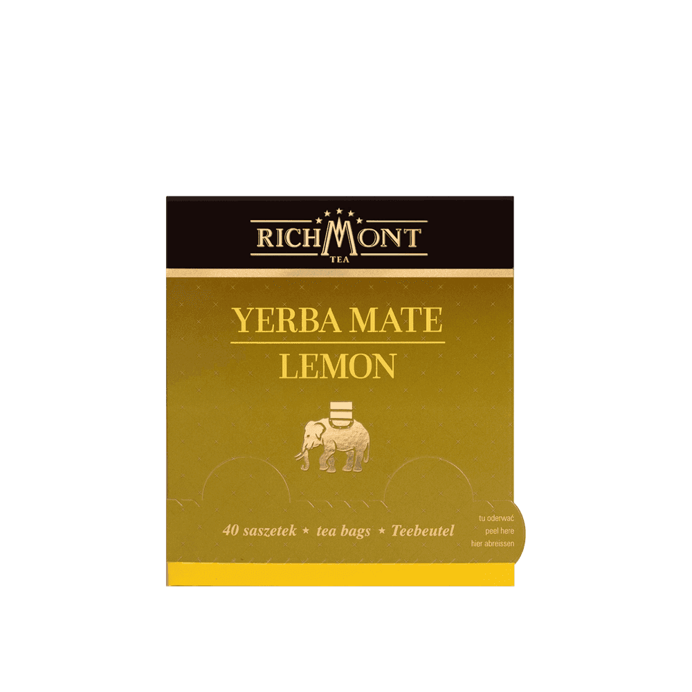 Herbata Richmont Yerba Mate Lemon 40 Saszetek z Zestawem do Celebracji Herbaty Richmont