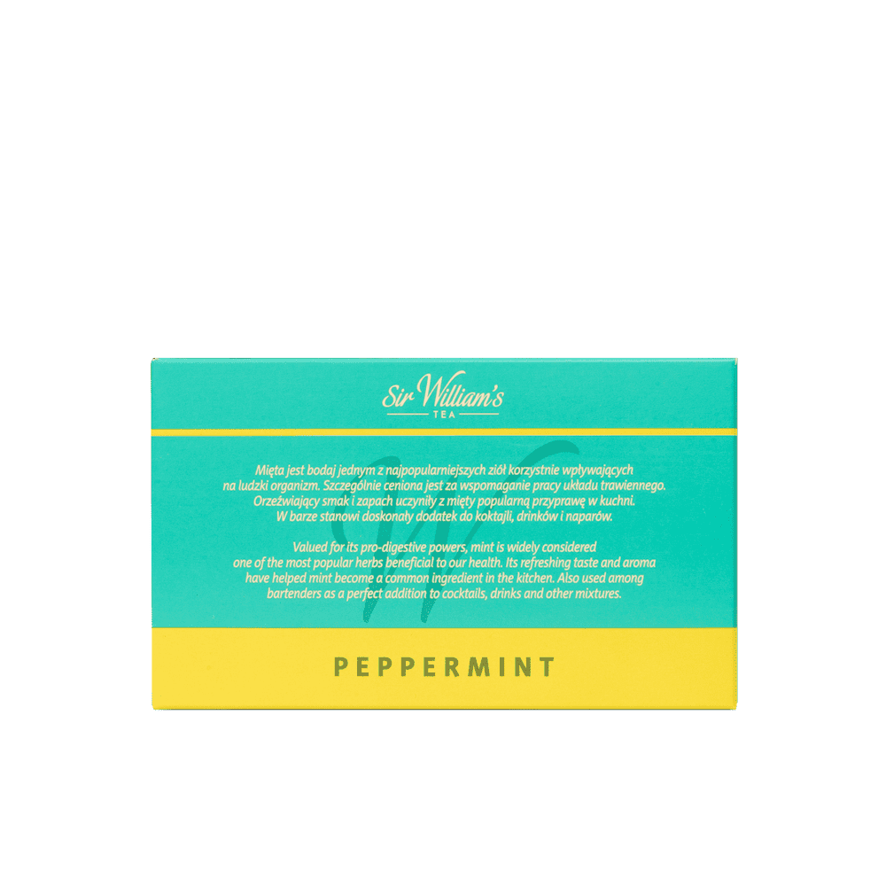 Zielona Herbata Sir William’s Tea Peppermint 50 Saszetek 