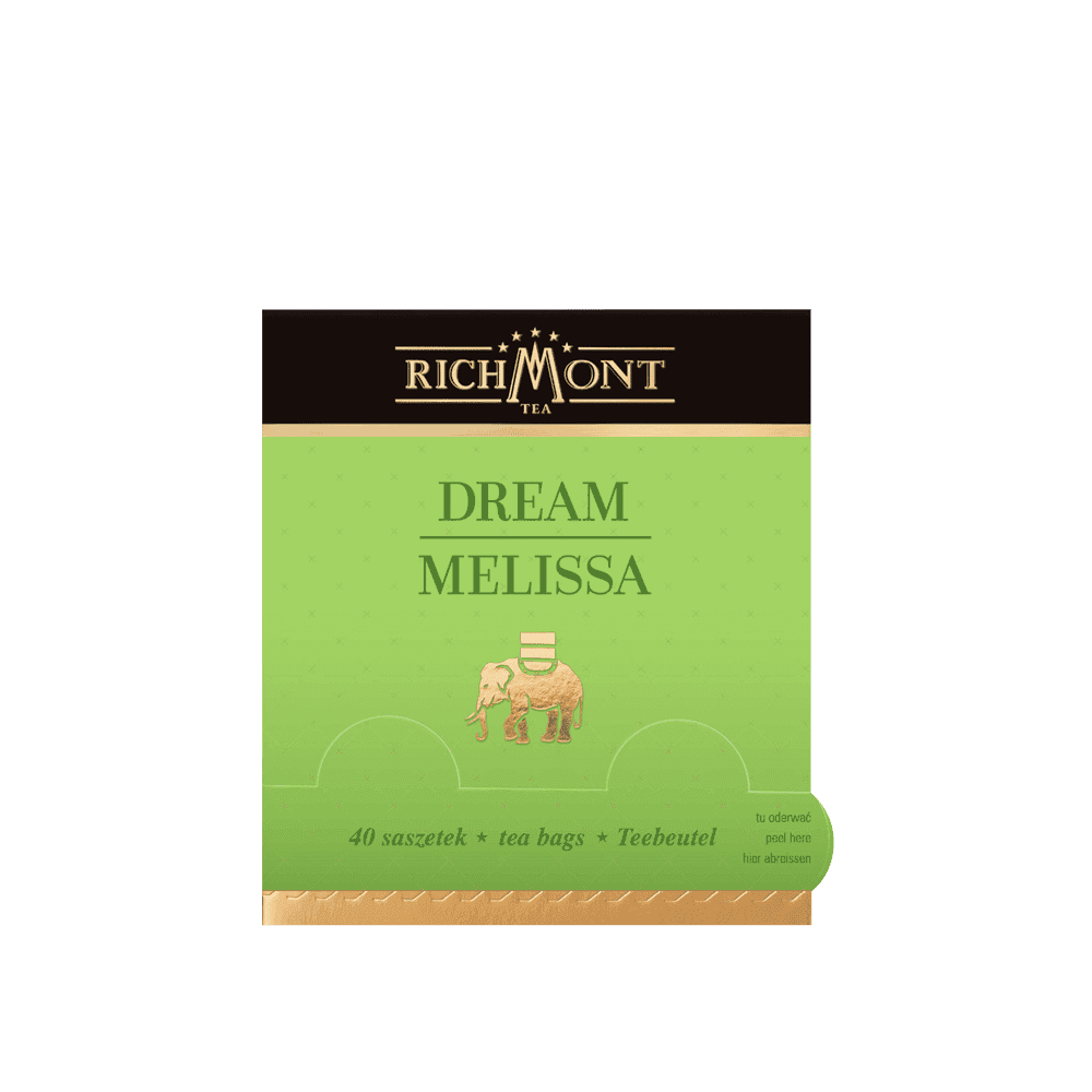 Herbata Richmont Dream Melissa 40 Saszetek z Zestawem do Celebracji Herbaty Richmont