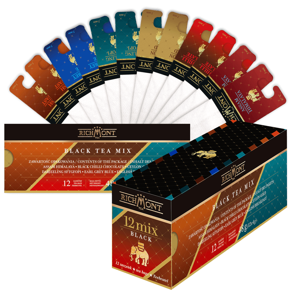 Mix Czarnych Herbat Richmont 12 Saszetek 