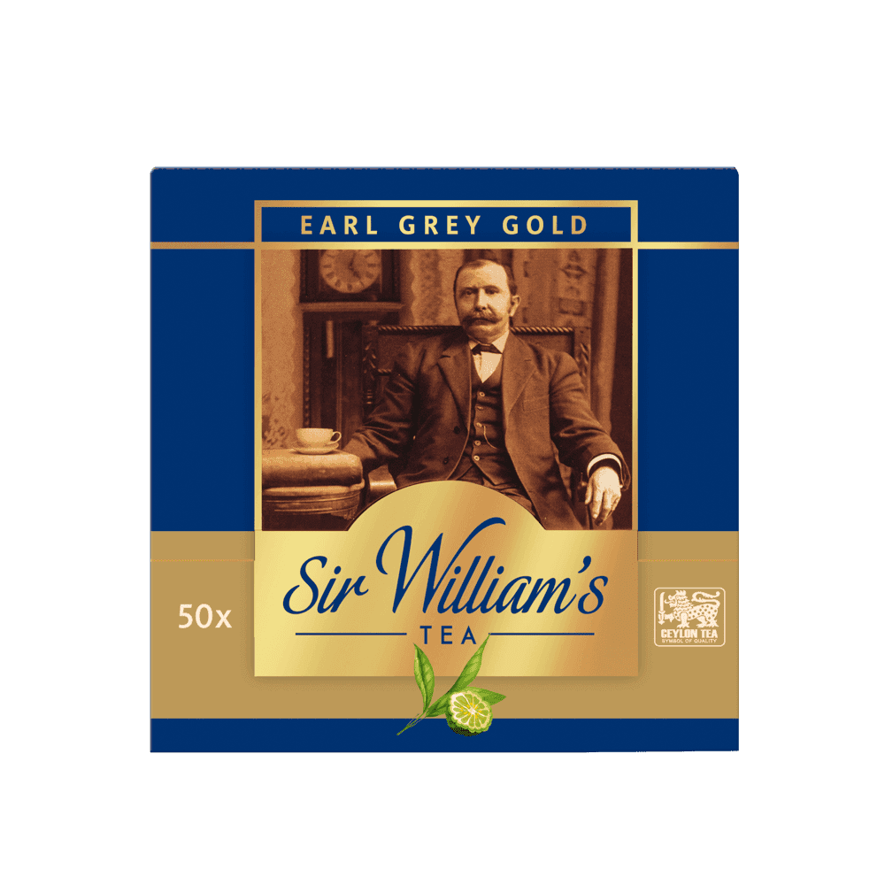 Czarna Herbata Sir William’s Tea Earl Grey Gold 50 saszetek 