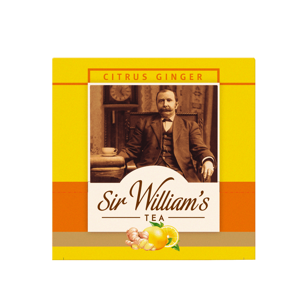 Owocowo-ziołowa Herbata Sir William's Tea Citrus Ginger 50 Saszetek