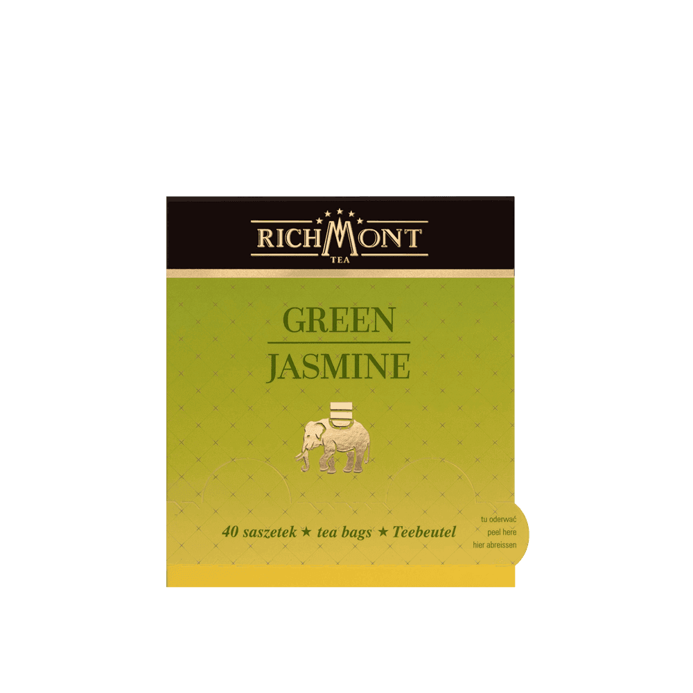 Herbata Richmont Green Jasmine 40 Saszetek z Zestawem do Celebracji Herbaty Richmont