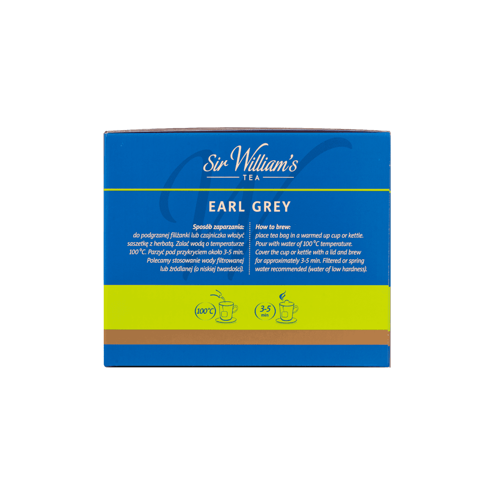 Czarna Herbata Sir William's Earl Grey 500 Saszetek