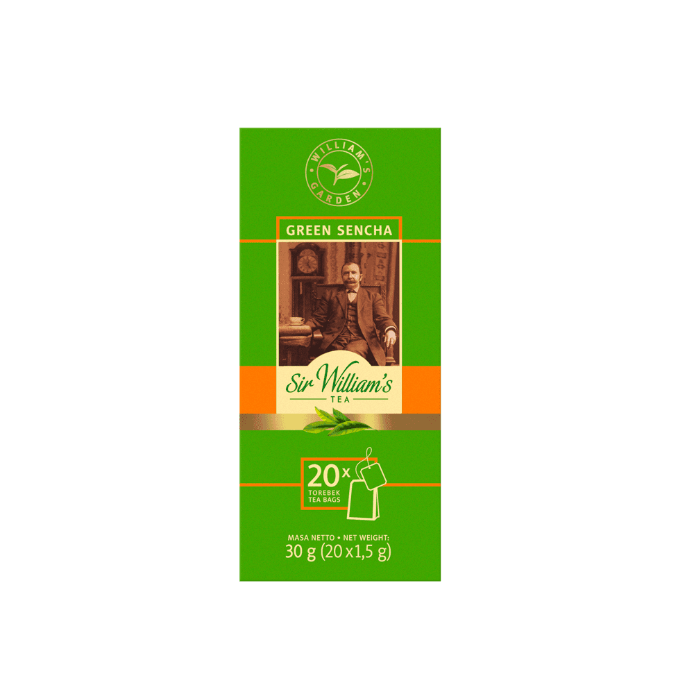 Zielona Herbata Sir William's Tea Green Sencha 20 Saszetek