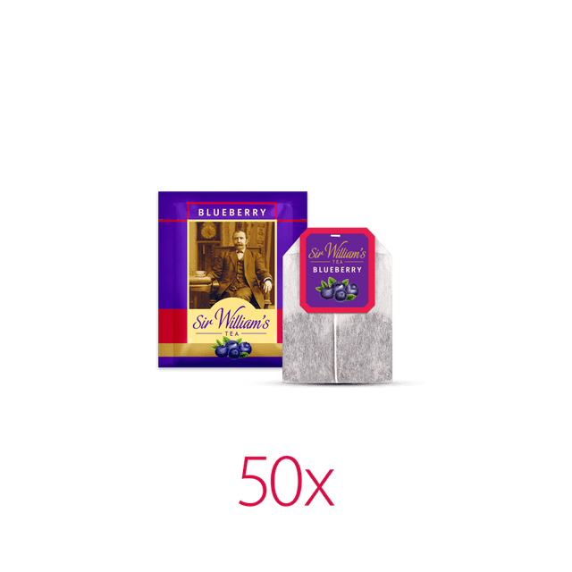 Owocowa Herbata Sir William's Tea Blueberry 50 Saszetek