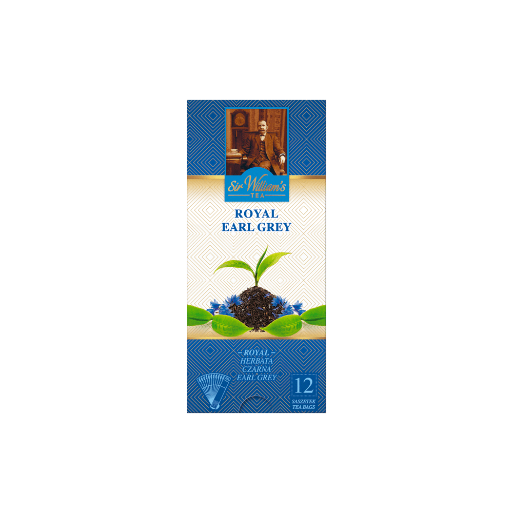 Czarna Herbata Sir William's Royal Earl Grey 12 Saszetek