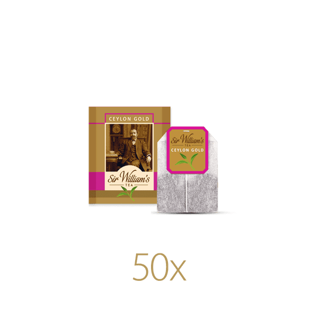 Herbata Czarna Sir William’s Tea Ceylon Gold 50 Saszetek 