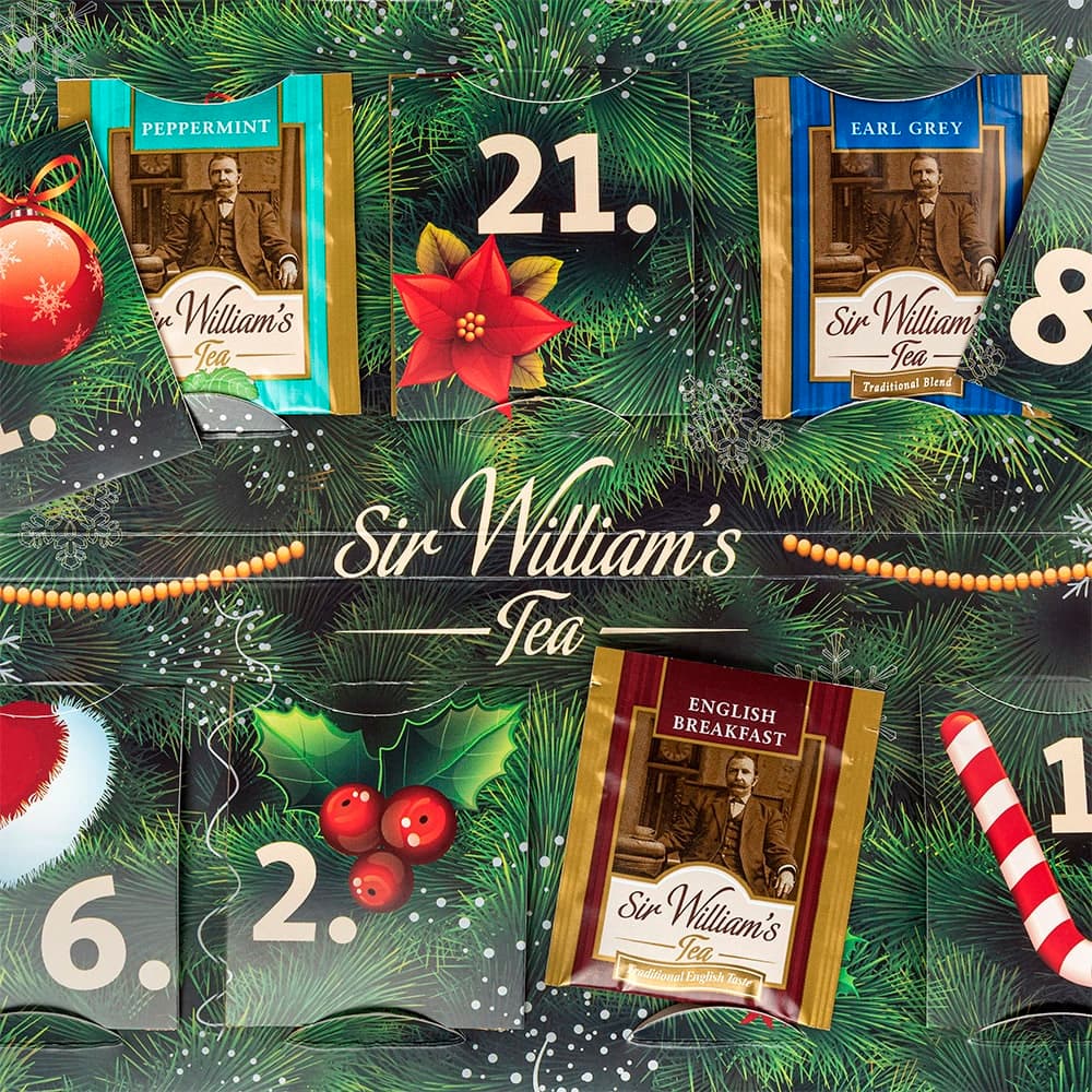 Kalendarz Adwentowy Z Czekoladkami 2019 Kalendarz Adwentowy Choinka Z Herbatami Sir William's - Sir Williams